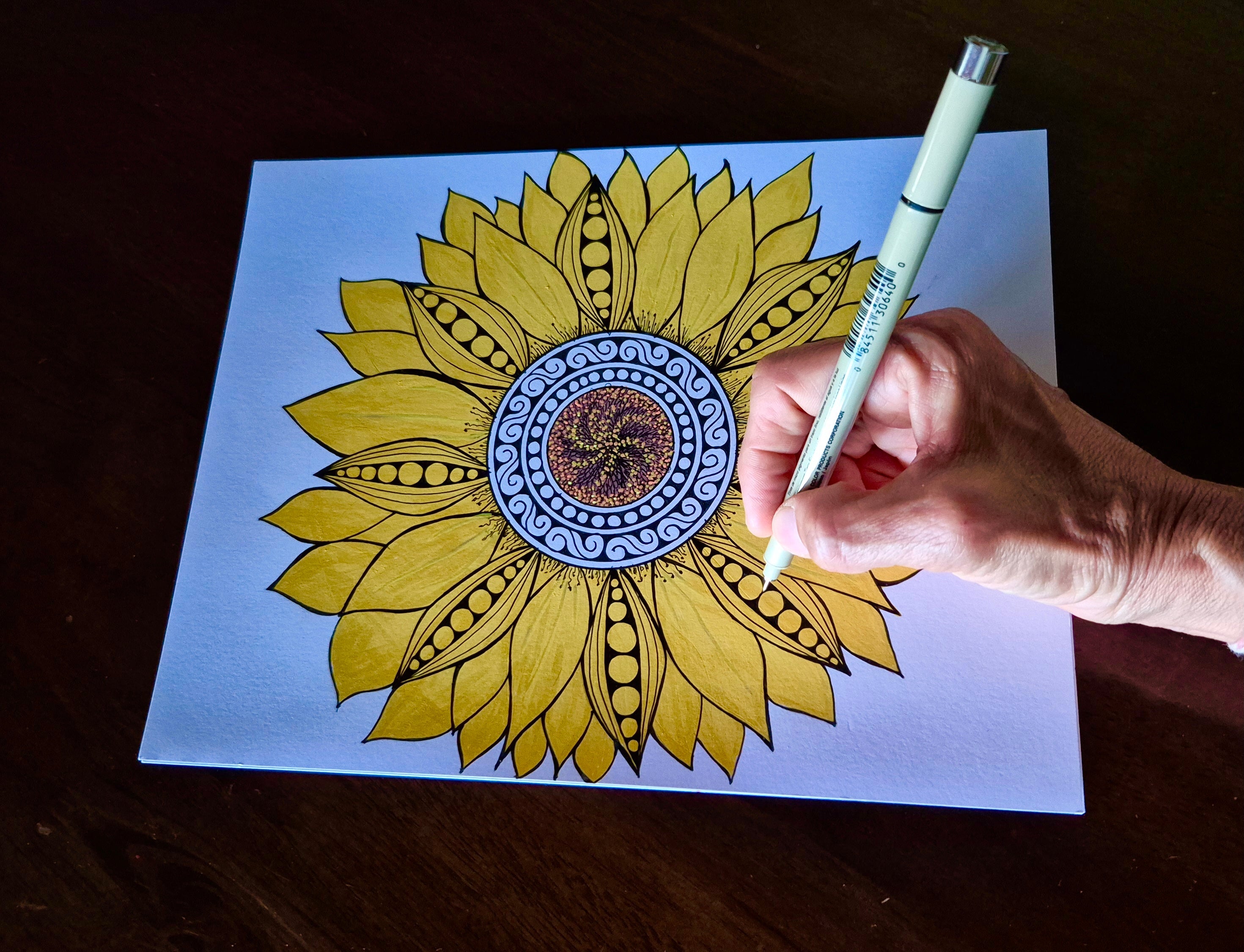 Camiseta Mandala Girassol