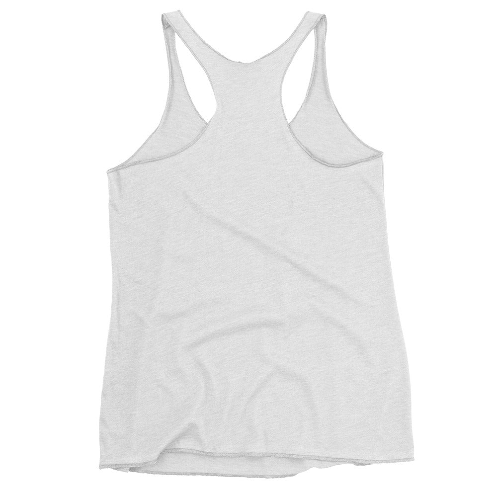 Back view of Yoga Flow sleeveless t-shirt with mandala design