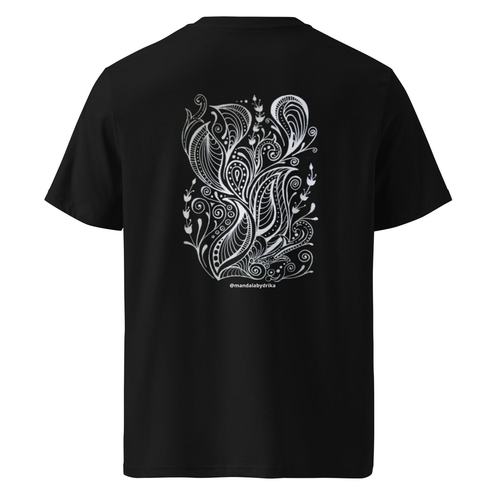 Zen t-shirt with hand-drawn doodle design